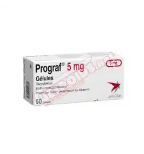 Prograf 5 mg 50 tablets by Astellas Pharma product packaging