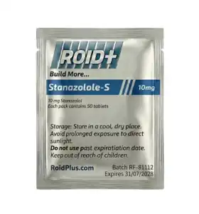 Stanozolol 10mg Tablets 50 Tabs Roid Plus Stanozolol 10mg tablets 50 tabs by Roid Plus product packaging
