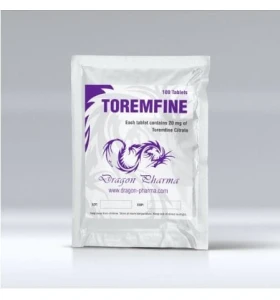 Toremfine 20 mg 100 tablets by Dragon Pharma product packaging