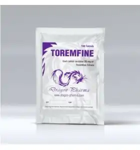 Toremfine 20 mg 100 tablets by Dragon Pharma product packaging