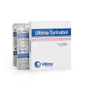Ultima-Turinabol 20 mg 50 Tablets - Ultima Pharma INT Ultima-Turinabol 20 mg 50 tablets by Ultima Pharma INT product packaging