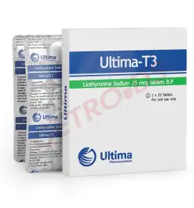 Ultima-T3 25 mcg 50 Tablets Ultima Pharma INT Ultima-T3 25 mcg 50 Tablets Ultima Pharma INT