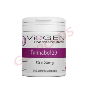 Turinabol 20 mg 50 Tablets Viogen Pharma Turinabol 20 mg 50 tablets by Viogen Pharma product pack