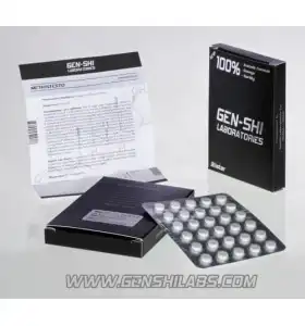 Methyl Testo 25 mg 30 tablets by Gen-Shi Labs packaging view