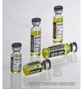 Tren-Heaxe 200 Gen-Shi Labs 2ml vial Tren-Heaxe 200 by Gen-Shi Labs product vial and packaging